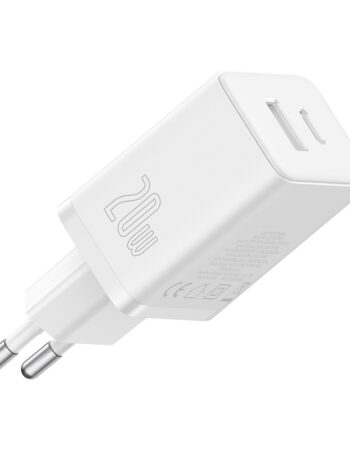 BASEUS 220V 20W, USB-A + USB-C, Cube /бял/ - P10111403213-00