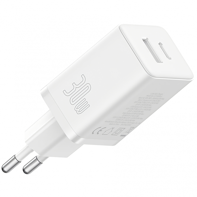 BASEUS 220V 30W, A + C, Cube Pro /бяло/ - P10111404213-00