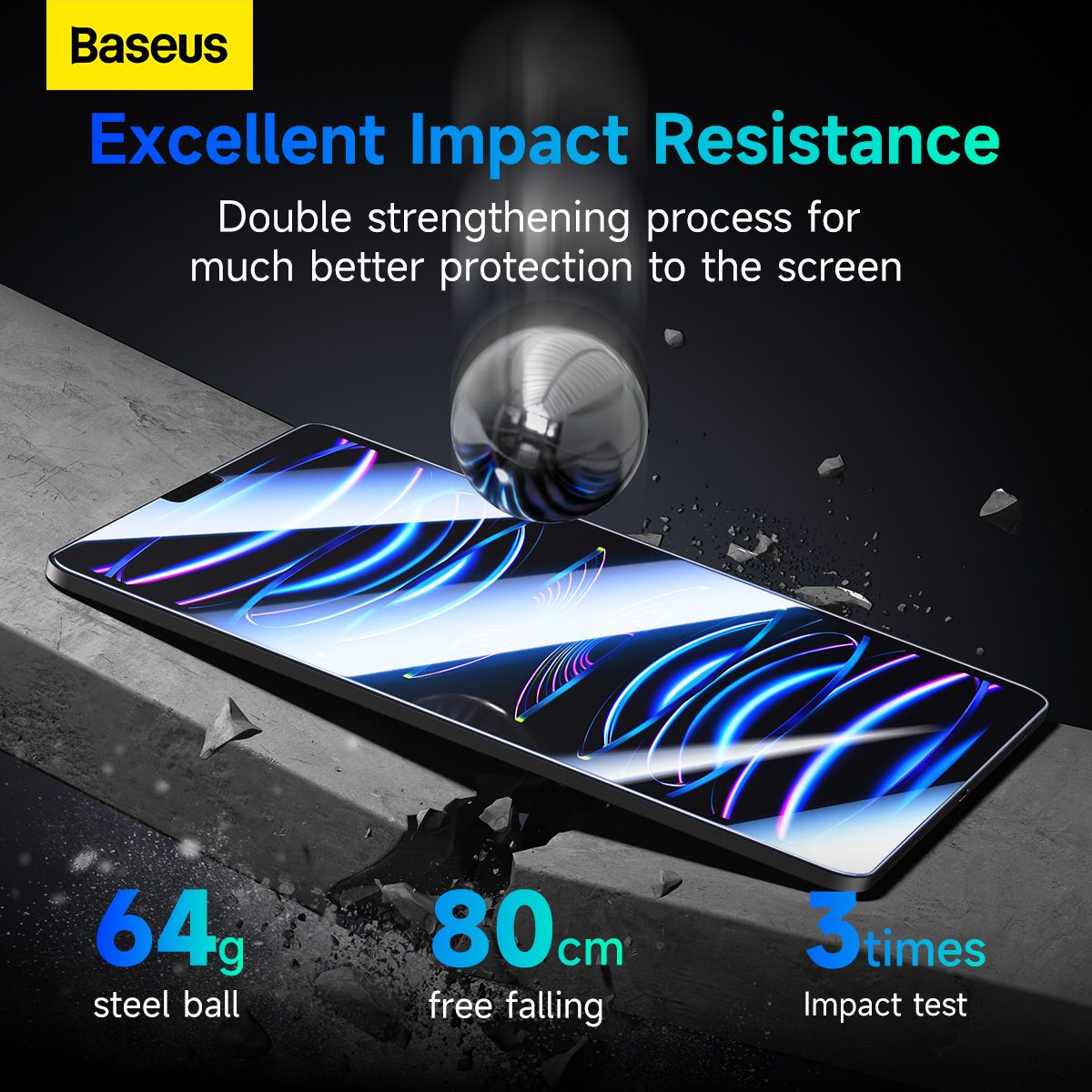 BASEUS Tempered Glass Crystalline Series HD iPad 10/11 10.9inch /2022/2025/ - P40015000201-04