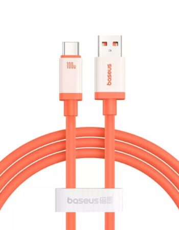 BASEUS Кабел USB-А - Type-C, 2м, 100W, Zero Degree S /корал/ - P10368801731-01