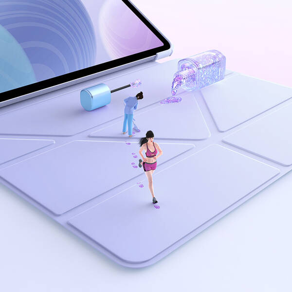 BASEUS Калъф за таблет Magnetic Minimalist iPad Pro 13inch /2024/ /лилав/ - P40112502511-05