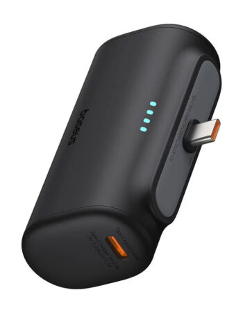 BASEUS Power Bank 5000 mAh 20W USB-C + USB-C /черен/ - P10068306113-00