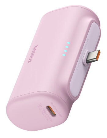 BASEUS Power Bank 5000 mAh 20W USB-C + USB-C /розов/ - P10068306413-00