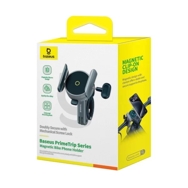 BASEUS холдер за прикрепяне за велосипед/мотор, PrimeTrip Bicycle rotatable /черен/ - C40569000121-00 - Image 2