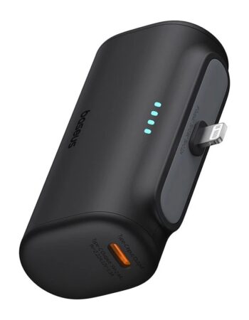 BASEUS Power Bank 5000 mAh 20W Lightning + USB-C /черен/ - P10068307113-00