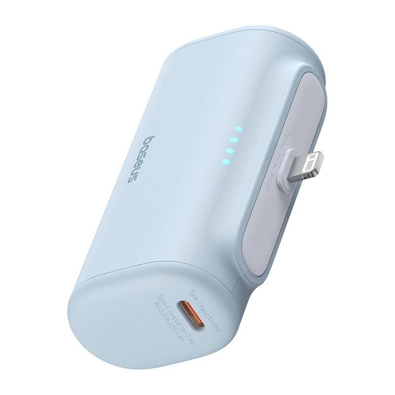 BASEUS Power Bank 5000 mAh 20W Lightning + USB-C /син/ - P10068307313-00