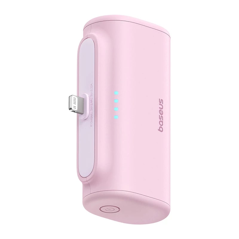 BASEUS Power Bank 5000 mAh 20W Lightning + USB-C /розов/ - P10068307413-00