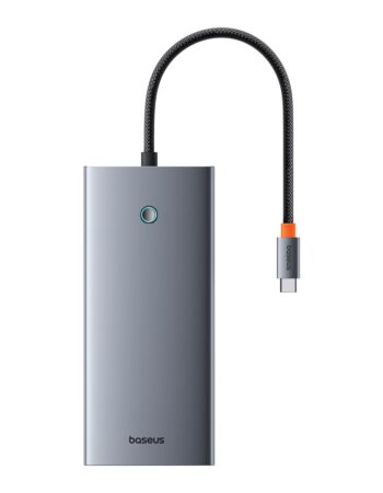 BASEUS Хъб 13-в-1 от Type-C към USB2.0+2xUSB3.0+USB-C+2xHDMI 4K+USB-C(PD)+DP+VGA+TF/microSD+RJ45+3.5mm jack, PortalJoy S. /сив/ - B00053002811-01
