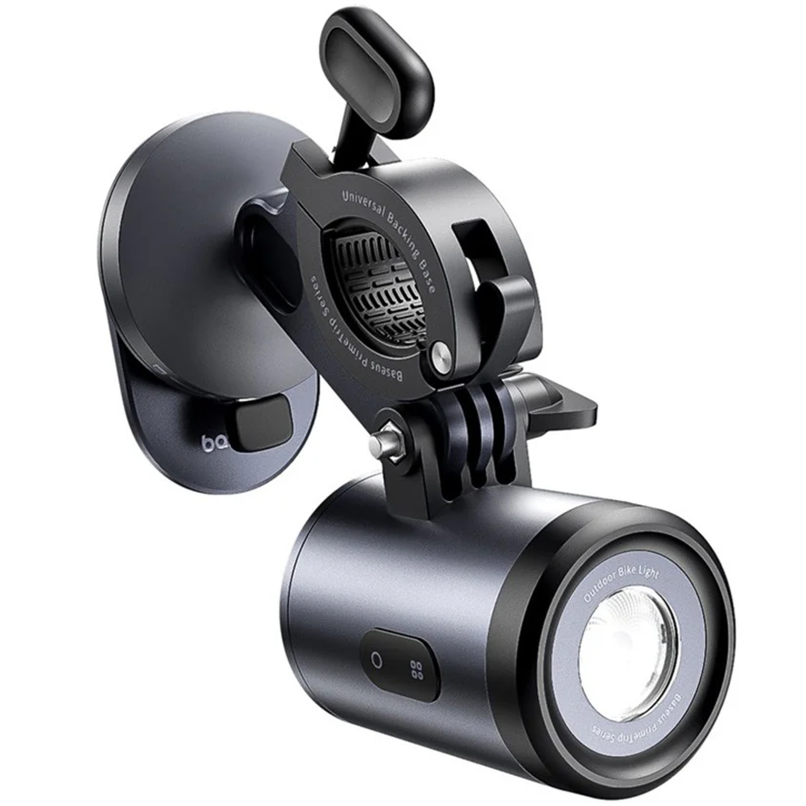 BASEUS Холдер за прикрепяне за велосипед/мотор, PrimeTrip Bicycle 2-в-1+ LED светлина /черен/ - C12569000121-00 - Image 6