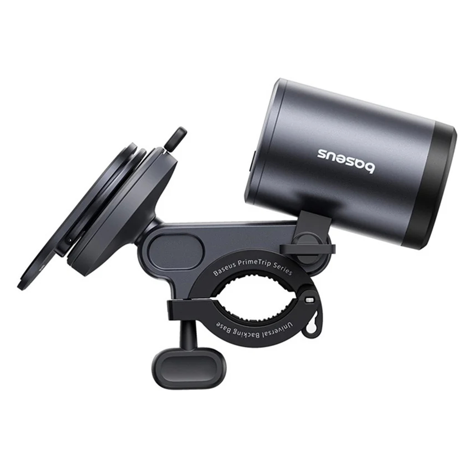BASEUS Холдер за прикрепяне за велосипед/мотор, PrimeTrip Bicycle 2-в-1+ LED светлина /черен/ - C12569000121-00 - Image 5