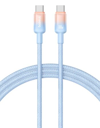 BASEUS Кабел Type-C - Type-C, 1м, 100W, Discolor Series /син/ - P10374902311-00