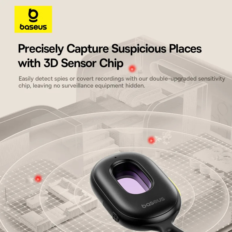 BASEUS Детектор за скрити камери Heyo Series II /черен/ - L60476900111-00