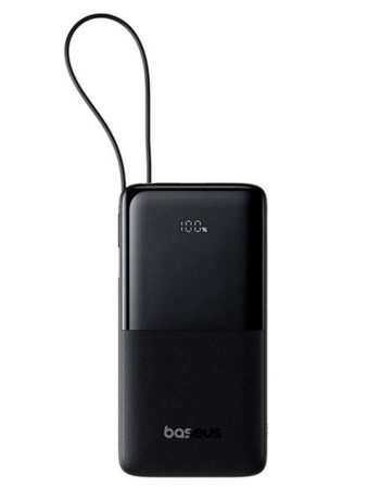 BASEUS Power Bank 10000 mAh 20W + вграден кабел Type-C, Bipow 2 /черен/ - P10077101113-00