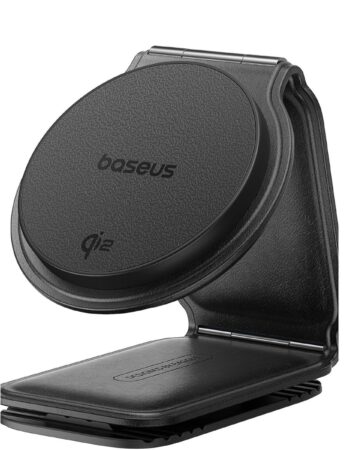 BASEUS Холдер с лепяща основа, Wireless 15W, PrimeTrip C02 Prime Qi2 Foldable magnetic, /черен/ - C40169003111-00