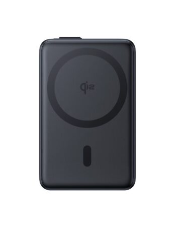 BASEUS Power Bank 10000 mAh, 45W PicoGo Qi2 Nomos Magnetic + вграден кабел Type-C + стойка /черен/ - P10078800123-00