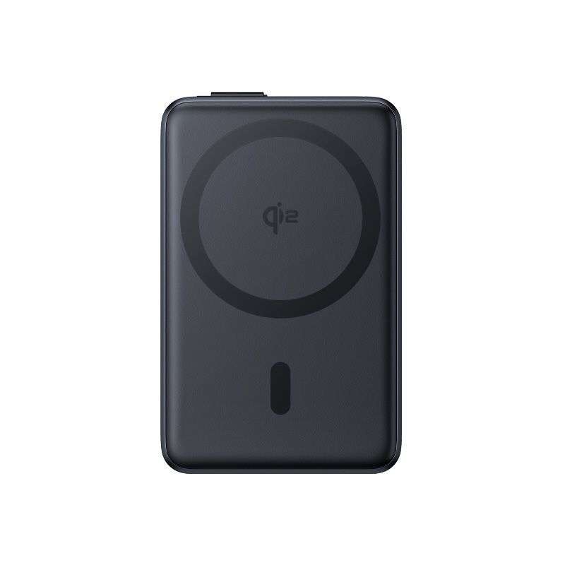 BASEUS Power Bank 10000 mAh, 45W PicoGo Qi2 Nomos Magnetic + вграден кабел Type-C + стойка /черен/ - P10078800123-00