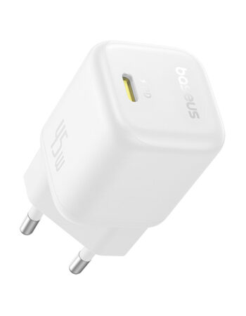 BASEUS 220V 45W, USB-C, PicoGo GaN /бял/- P10176800213-00