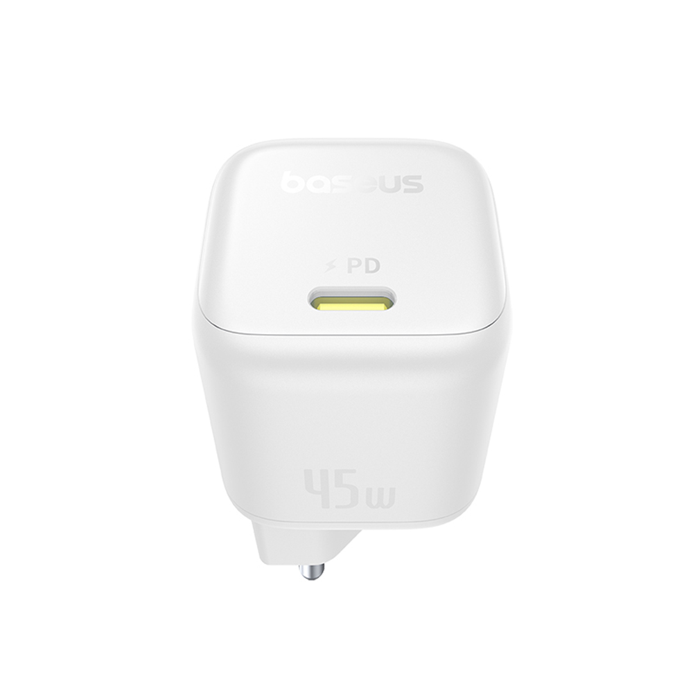 BASEUS 220V 45W, USB-C, PicoGo GaN /бял/- P10176800213-00