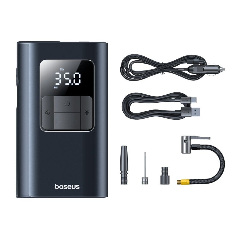BASEUS Компресор PrimeTrip VA1 2-in-1 Pump, 6000mAh, с фенерче /черен/ - C11169001121-00