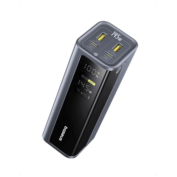 BASEUS Power Bank 20800 mAh 145W + кабел Type-C - Type-C, EnerGeek GP12 /графит/ - P10082109813-00