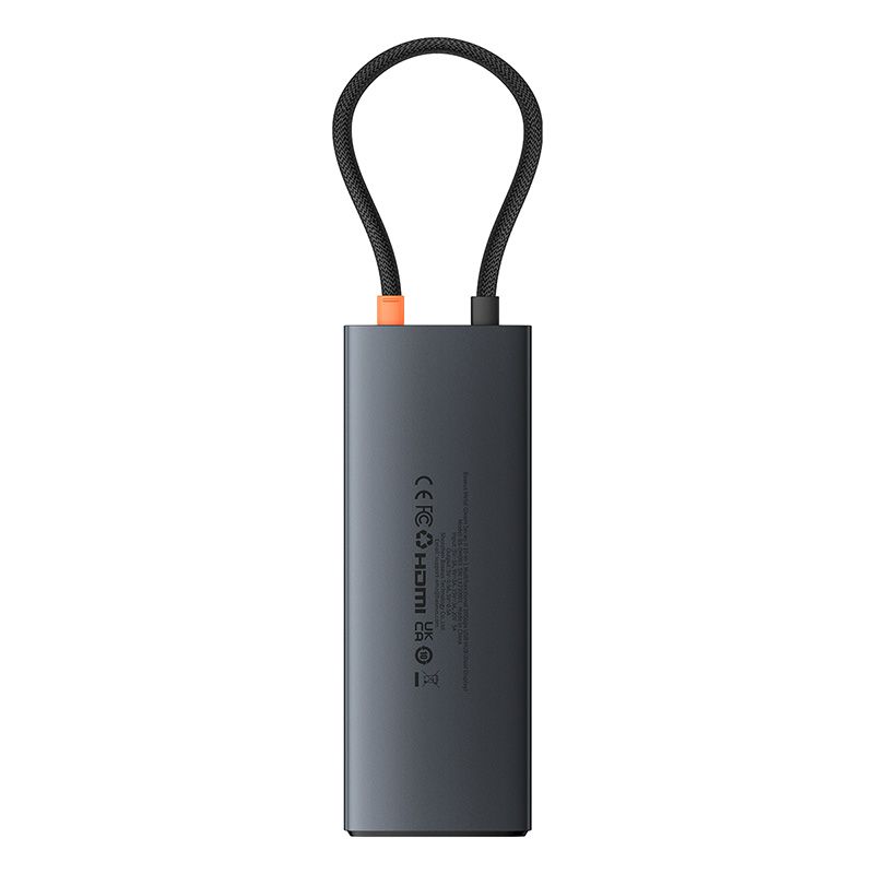 BASEUS Хъб 10-в-1 от Type-C към 3xUSB3.0+2xHDMI 4K+USB-C(PD)100W+USB-C(data)+TF/microSD+RJ45 /сив/ - B00061800123-01