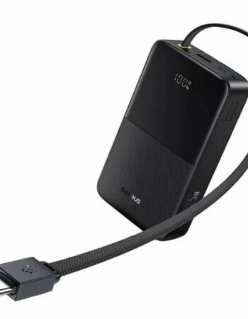 BASEUS Power Bank 20000 mAh, 22.5W + вграден кабел Type-C, EnerFill Bipow 2 Pro /бял/ - E0027701