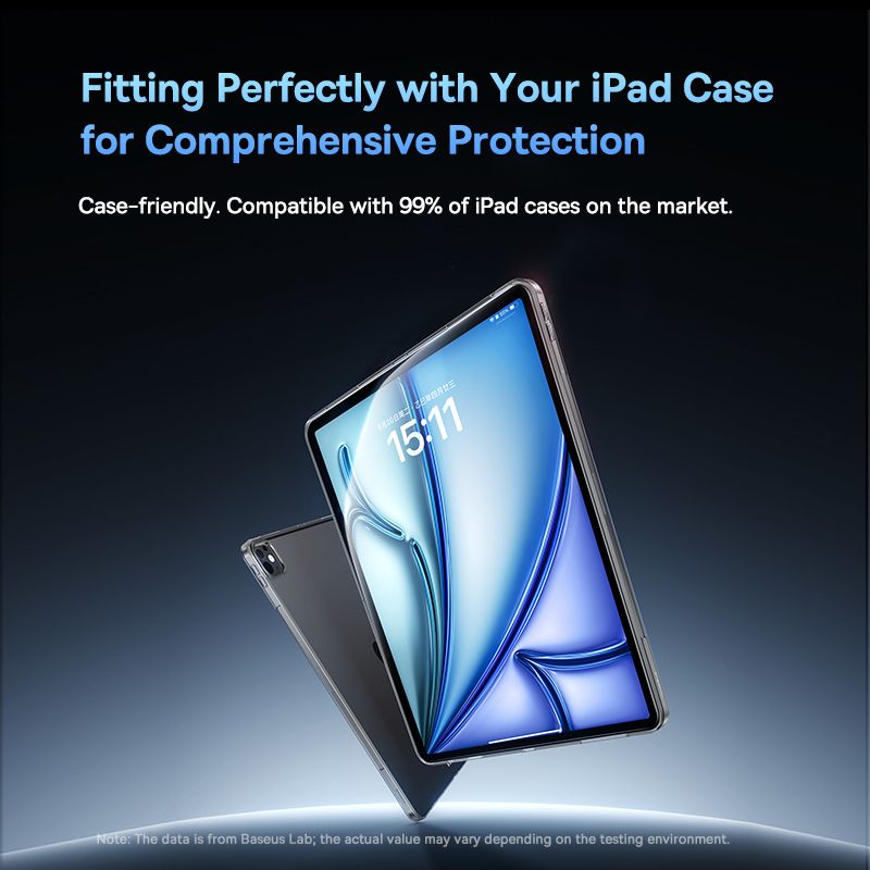 BASEUS Tempered Glass Crystalline Series HD iPad Air 6/Air 7 2024/2025, 13inch (Easy-fix) - P0031107 - Image 4