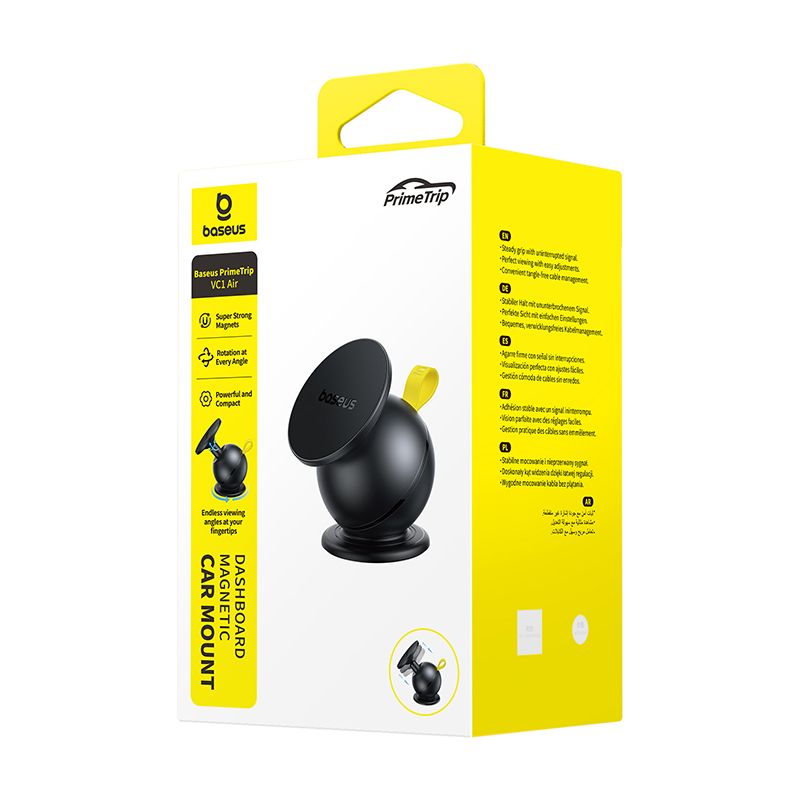 BASEUS Холдер PrimeTrip VC1 Air Magnetic с лепяща основа /черен/ - C0013901 - Image 2