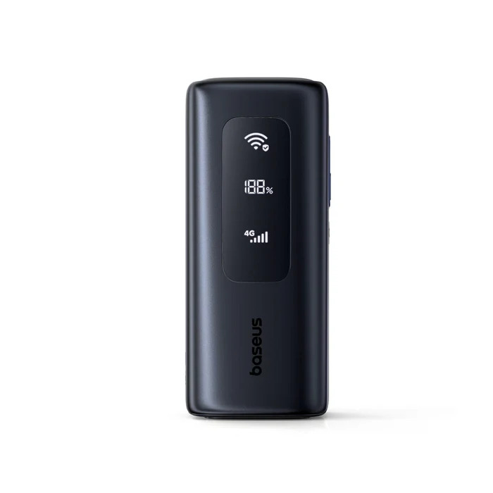 BASEUS Преносим Wi-Fi Рутер с eSIM + Power Bank 20000 mAh 67W, EnerGeek GX11 MiFi /черен/ - E0025701