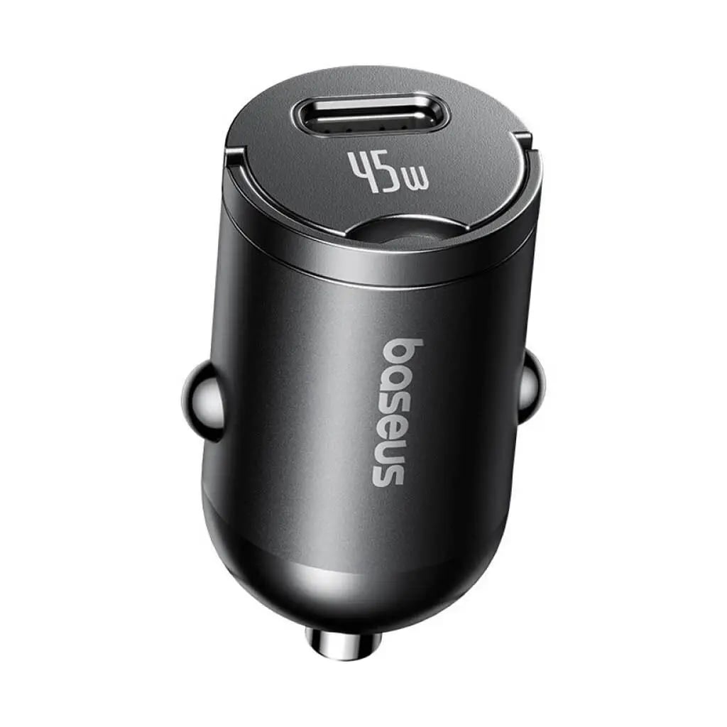 BASEUS 12V 45W USB-C + кабел Type-C - Type-C, PrimeTrip VP2, /черен/ - C0206800