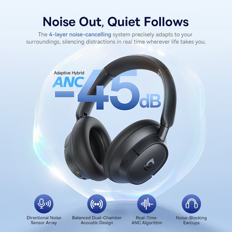 BASEUS HF Bluetooth Bass BH1 NC ANC /черен/ - A0203703