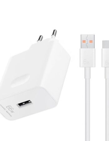 Huawei Honor 220V 66W, USB-A, HN-200330E00 + кабел A-C, /бял/