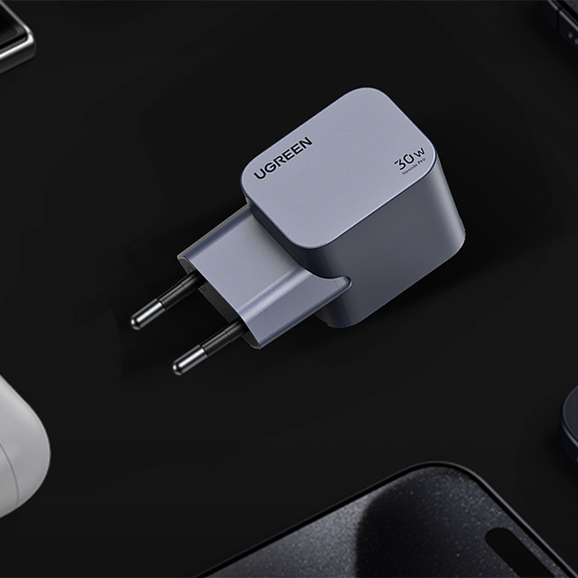 UGREEN 220V 30W, USB-C, Nexode Pro GaN, графит - X703 / 35006