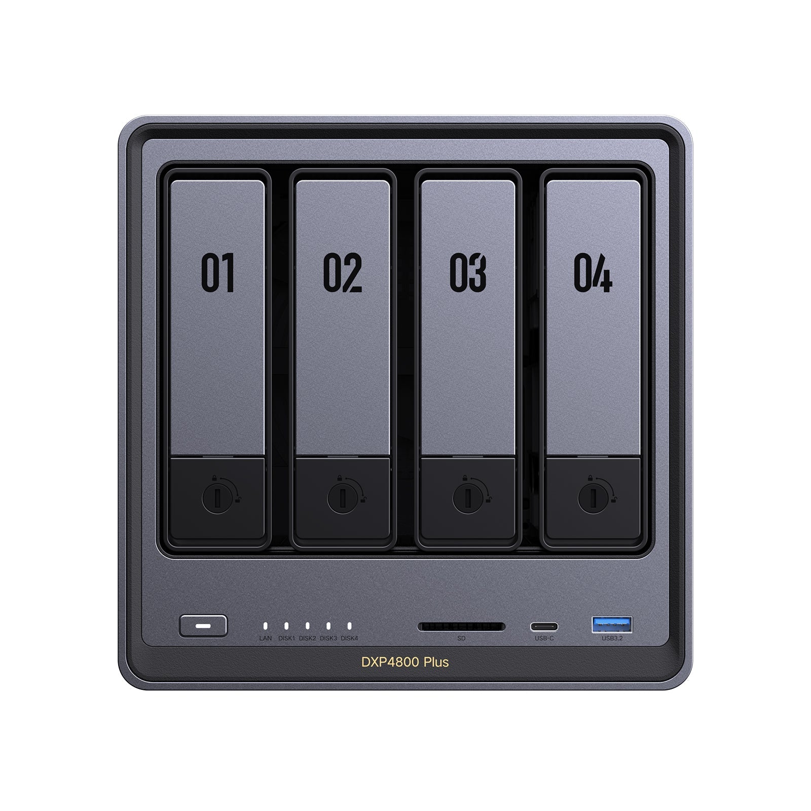 UGREEN Network Attached Storage (NAS) DXP4800 Plus, 4-Bay intel 8505 Diskless