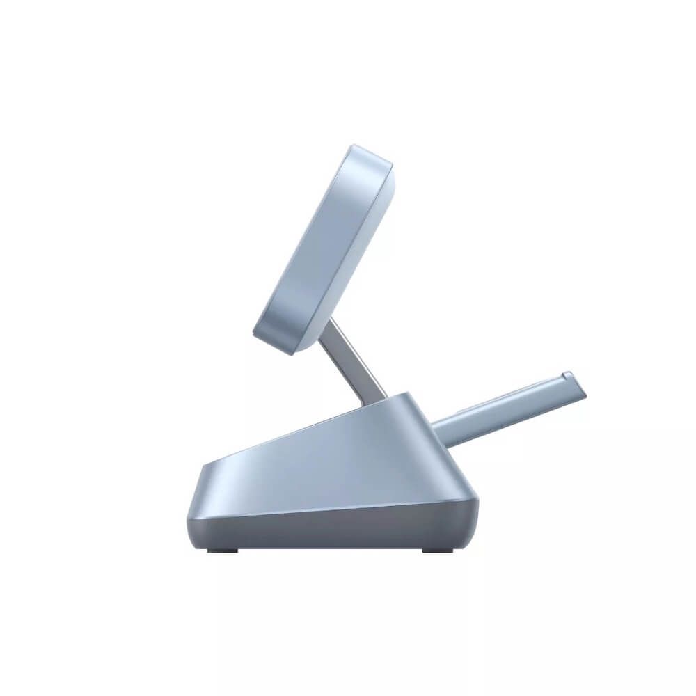 UGREEN Холдер + 3-в-1 Зарядна станция Wireless Magnetic Qi2 /сив/ - W711 / 55677