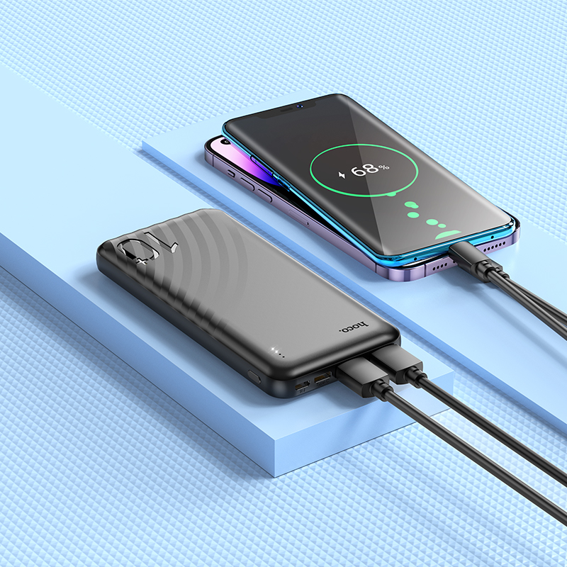 HOCO Power Bank 10000 mAh, Element /черен/ - J123