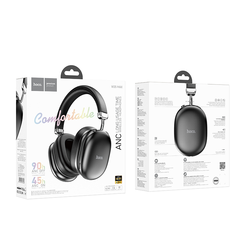 HOCO HF Bluetooth Max Auspicious ANC /черен/ - W35
