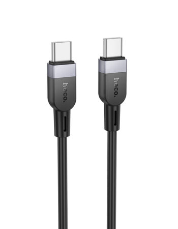 HOCO Кабел Type-C - Type-C, 3м, 60W, Energy silicone /черен/ - X109