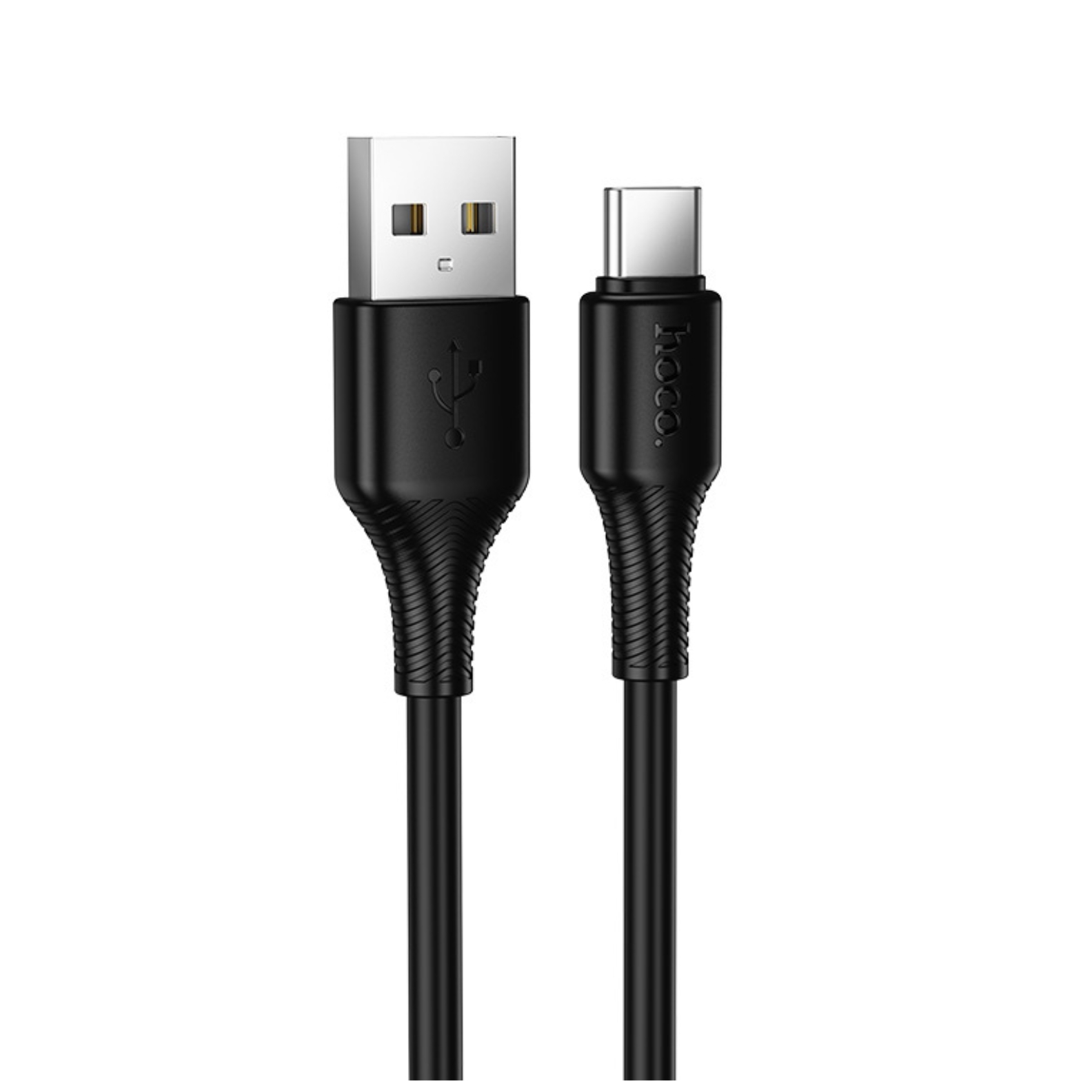 HOCO Кабел USB-A - Type-C, 1м, 27W, Beneficio /черен/ - X120