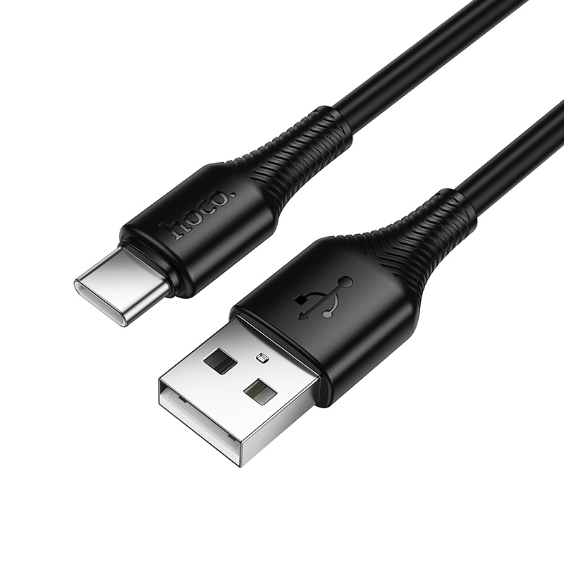 HOCO Кабел USB-A - Type-C, 1м, 27W, Beneficio /черен/ - X120 - Image 4