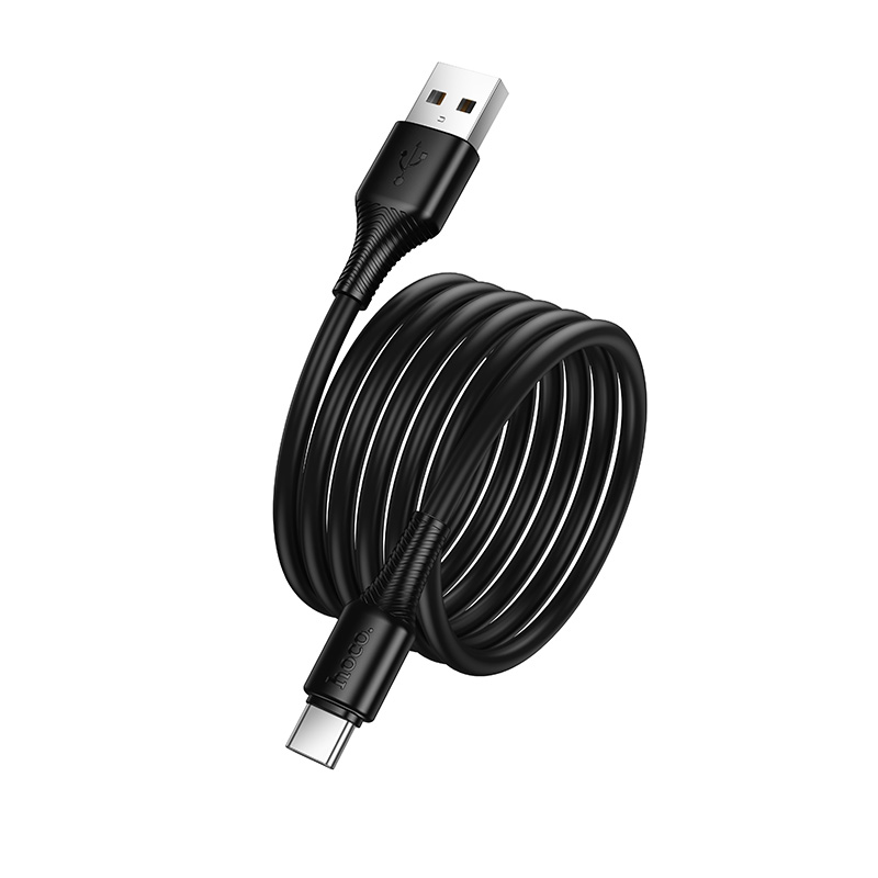 HOCO Кабел USB-A - Type-C, 1м, 27W, Beneficio /черен/ - X120 - Image 5