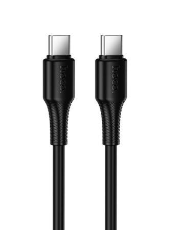 HOCO Кабел Type-C - Type-C, 1м, 60W, Beneficio /черен/ - X120