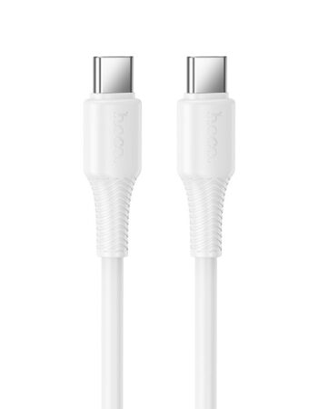 HOCO Кабел Type-C - Type-C, 1м, 60W,  Beneficio /бял/ - X120