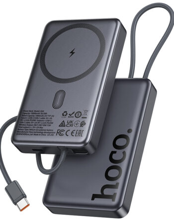 HOCO Power Bank 10000 mAh 20W, Wireless, Magnetic Origen /сив/ - Q44