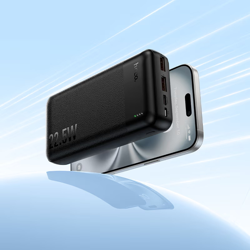 HOCO Power Bank 20000 mAh 22.5W, Essence /черен/ - J159A