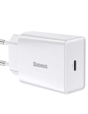 BASEUS 220V 20W, USB-C, Speed Mini, бяло - CCFS-SN02