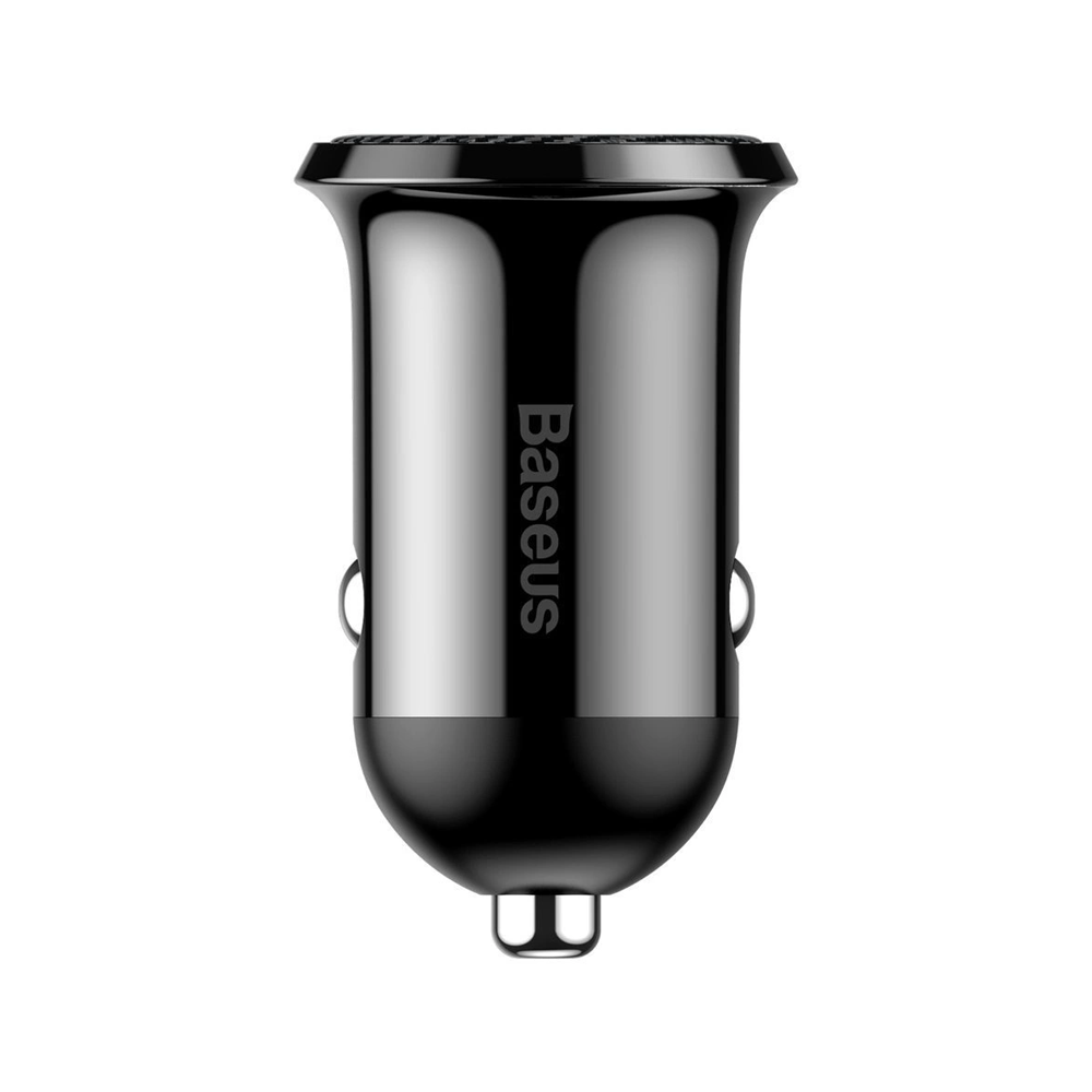 BASEUS 12V 24W, 2xUSB-A, черен - CCALLP-01 - Image 5