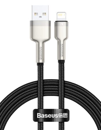 BASEUS Кабел USB-A - Lightning, 1м, 2.4A, CAFULE, CALJK-A01 /черен/