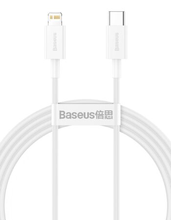 BASEUS Кабел Type-C - Lightning, 1.5м, 20W, Superior, CATLYS-B02 /бял/