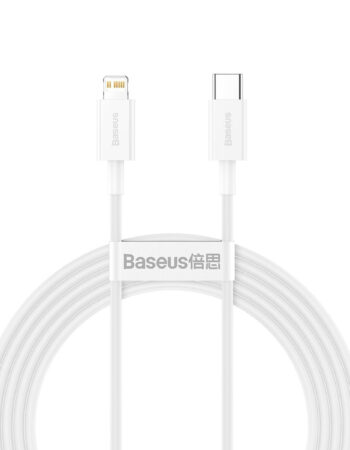 BASEUS Кабел Type-C - Lightning, 2м, 20W, Superiorm CATLYS-C02 /бял/